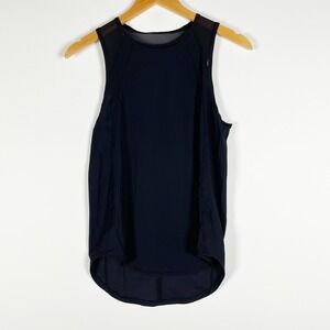 Lululemon Women's Sculpt Mesh Cut Out Sleeveless Athletic Tank Top Black M